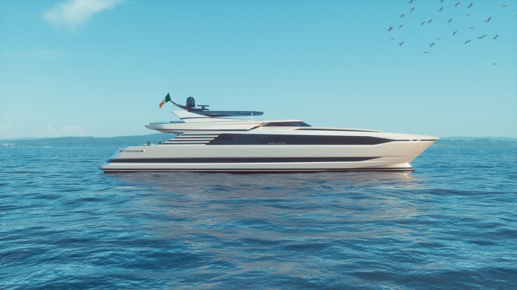 Cantieri di Pisa rivela i nuovi interni di Akhir 44 al Dubai International Boat Show